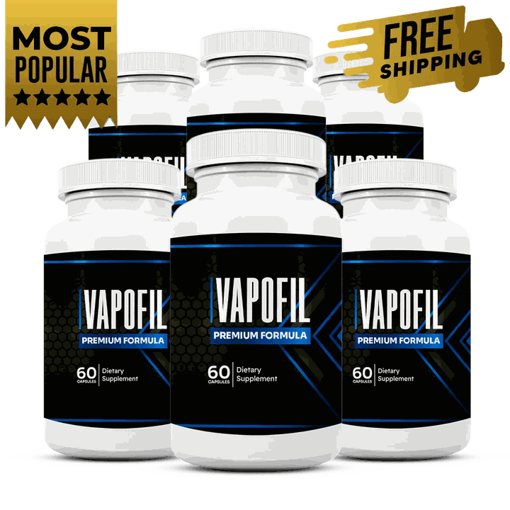 VapoFil Premium Formula, six bottles of 60 capsules each